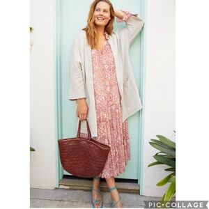 EUC Anthropologie Donni. Ribbed Open Front Cardigan  Coat